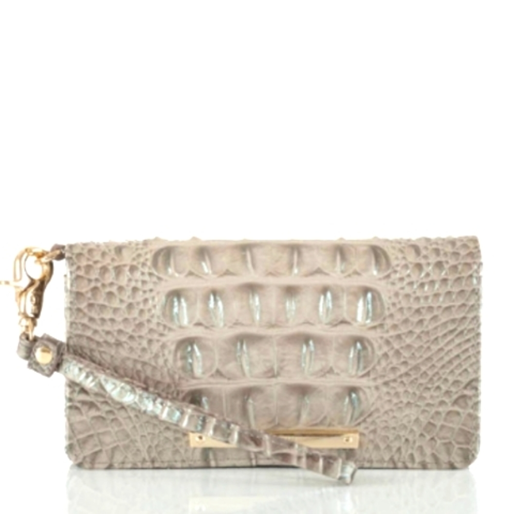 Brahmin Debra Wallet In Hemlock Melbourne GRAY